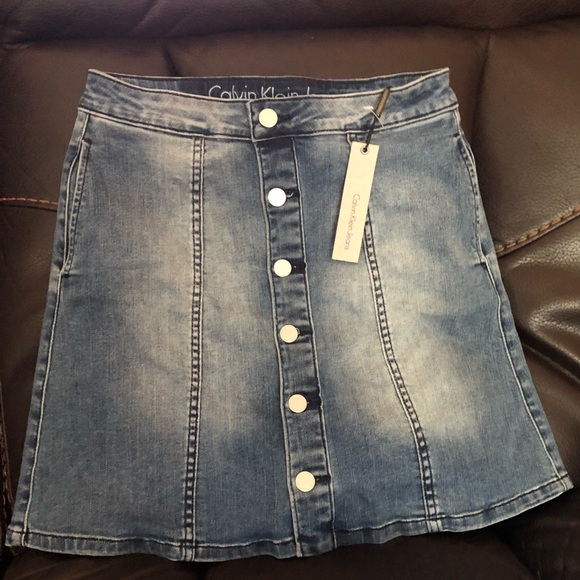 Calvin Klein Jeans Button Up Mini Skirt *with tag* - Picture 1 of 2